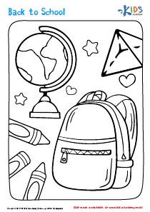 Back to School Coloring Page 8