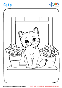 Cat Coloring Page 1