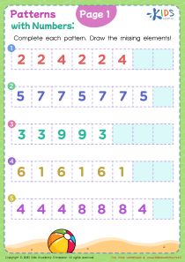 Patterns with Numbers: Page 1