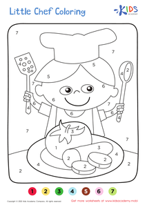 Little Chef – Coloring by Numbers