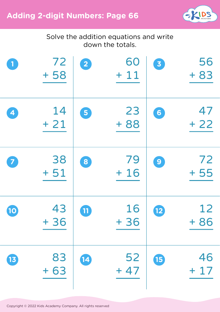 Adding 2-digit Numbers: Page 66