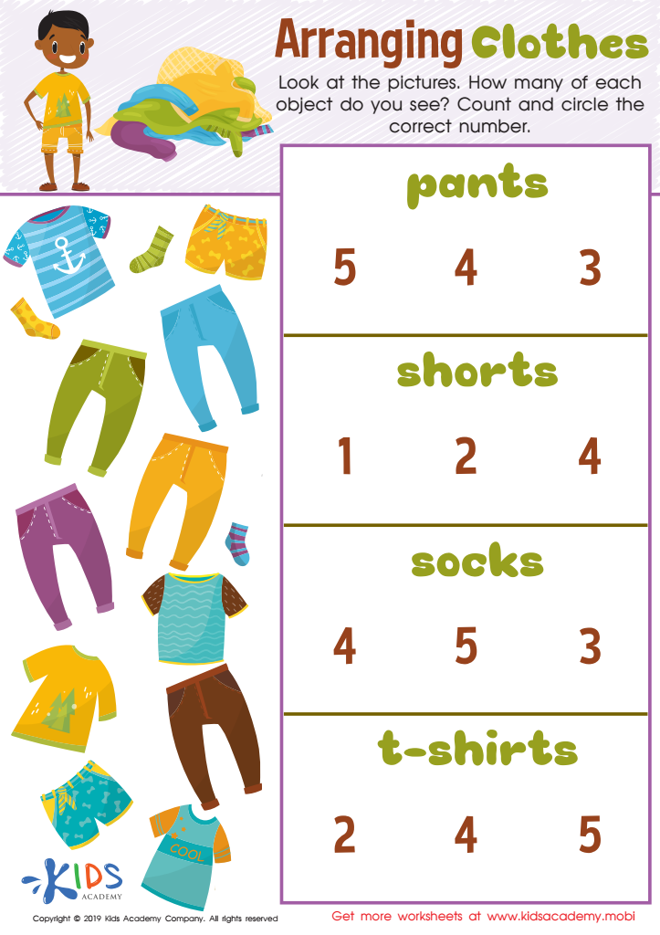 Clothes Worksheet For Kindergarten Printable Kindergarten Worksheets
