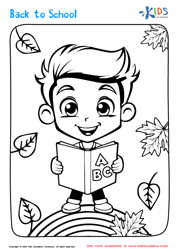 Back to School Coloring Page 1
