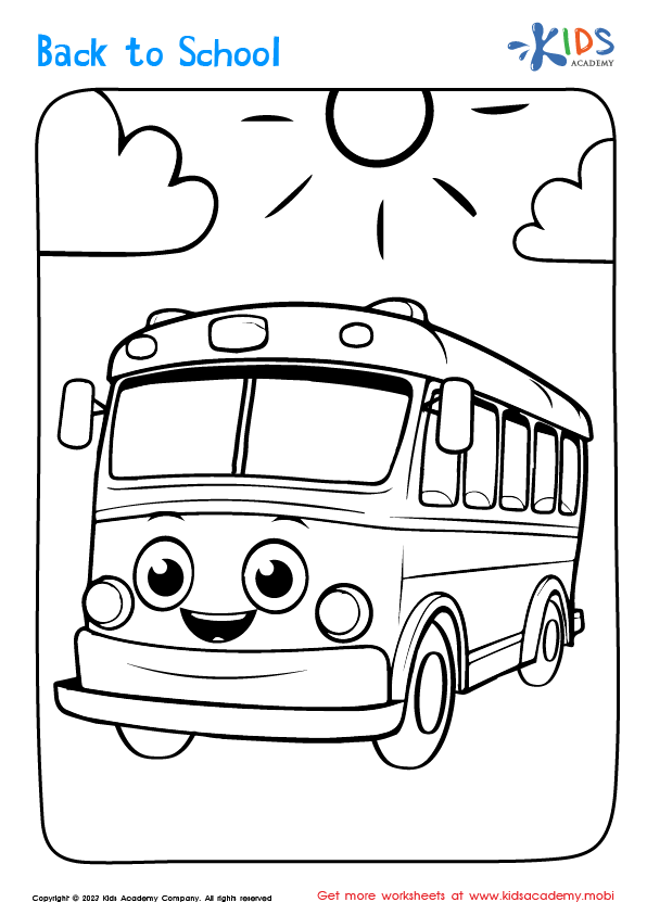 Back to School Coloring Page 10