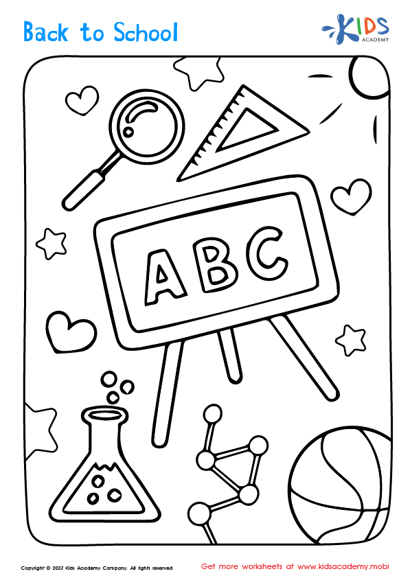 Back to School Coloring Page 11