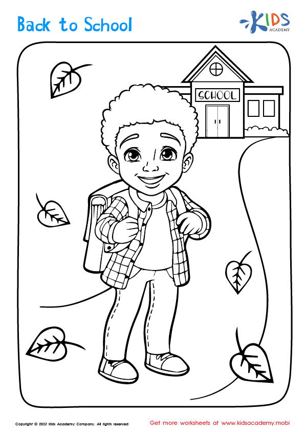 Back to School Coloring Page 6