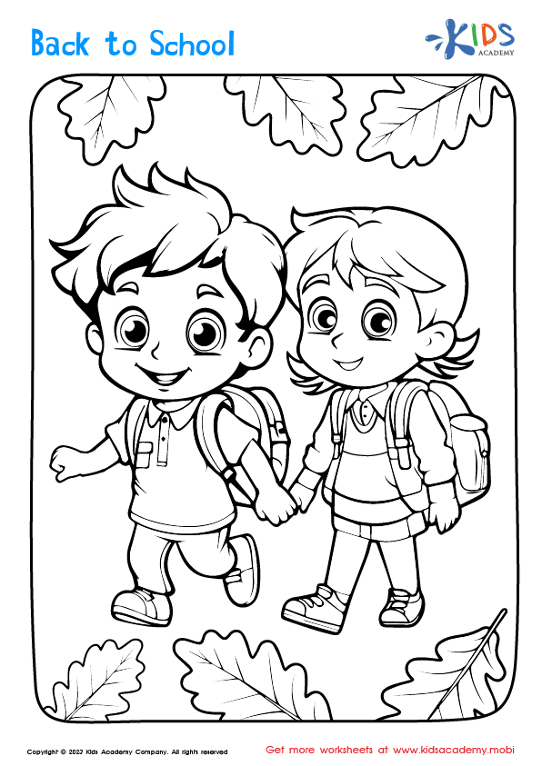 Back to School Coloring Page 7
