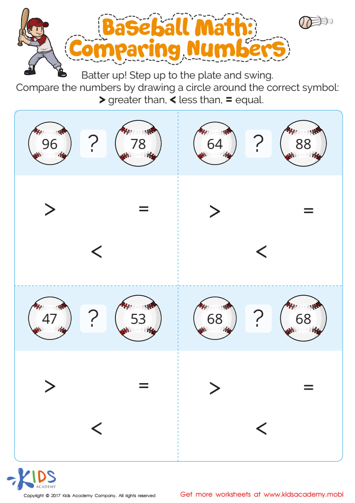 Compare Numbers Printable