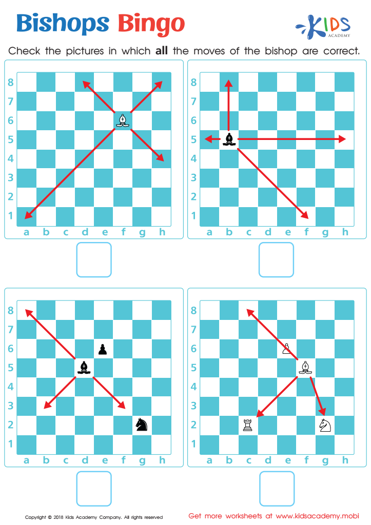 King and Queen Mate Practice Worksheet for kids