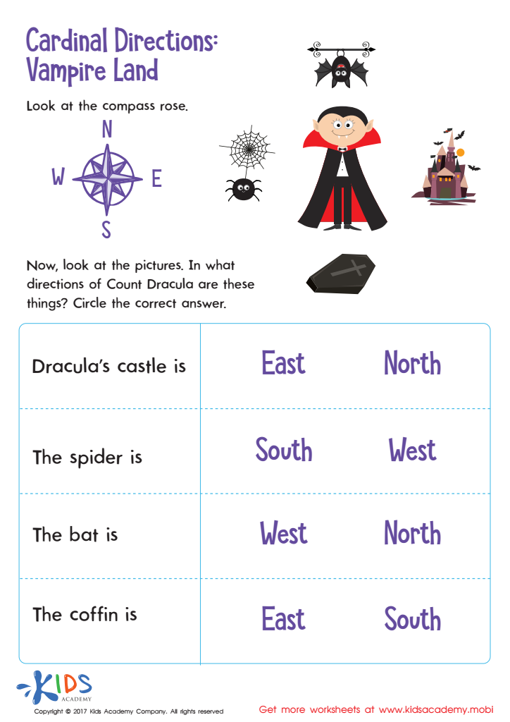 Worksheets On Cardinal Directions