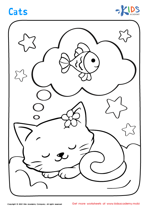 Cat Coloring Page 7
