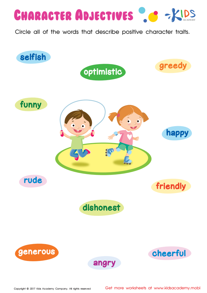 Interesting Adjective Synonym Cards, Parents