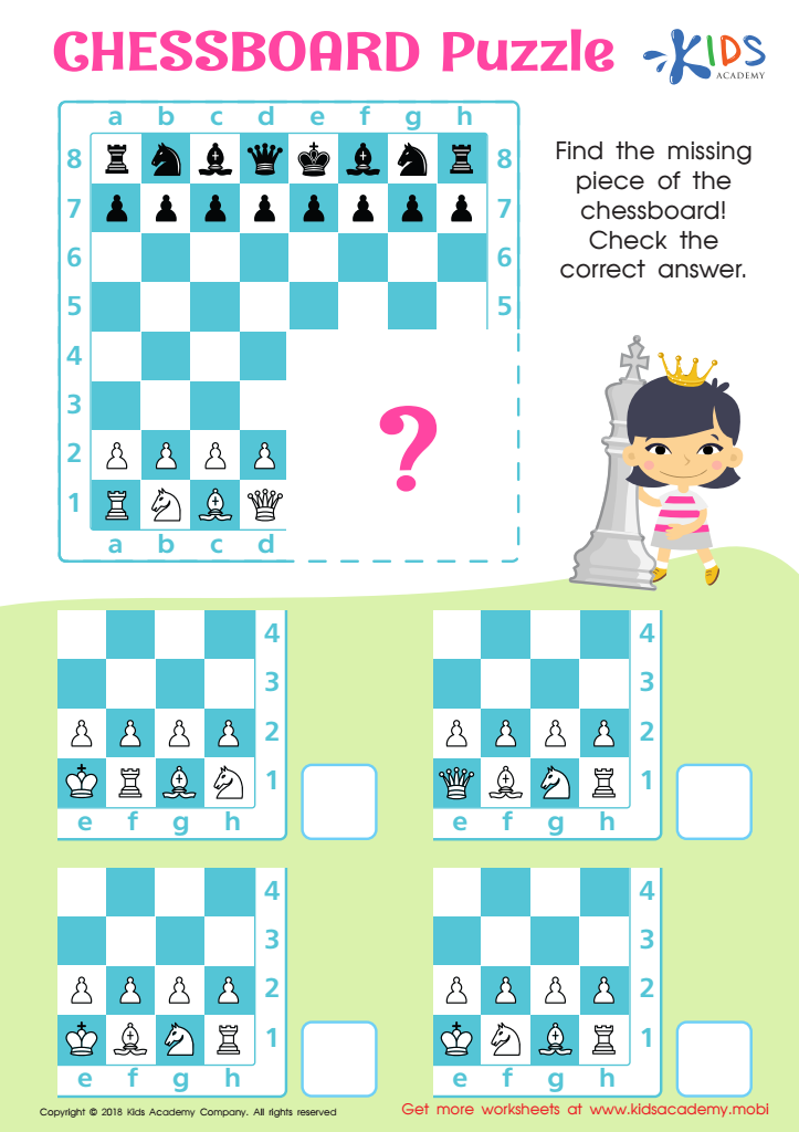 Printable Chess Game Pdf, Chessboard Pdf, Chess Pdf, Smart Games