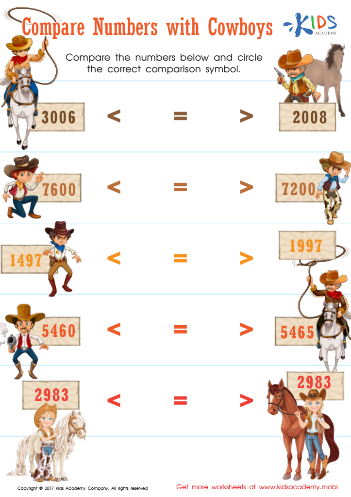 Extra Challenge Comparing Numbers Worksheets With Answers For Grade 3 