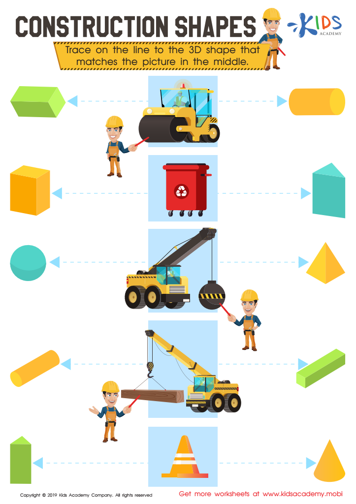 Construction Shapes Worksheet