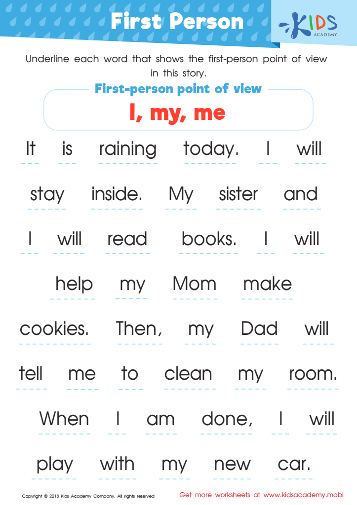 Free Printable Grade 1 Language Worksheets