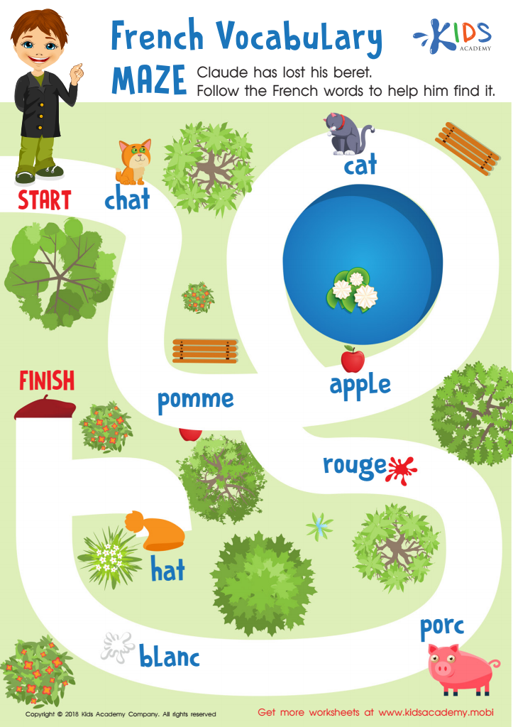 french-vocabulary-maze-worksheet-for-kids