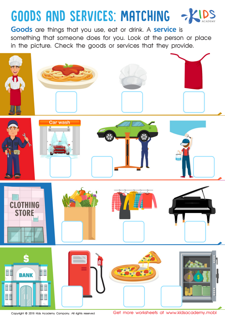 goods-and-services-matching-worksheet