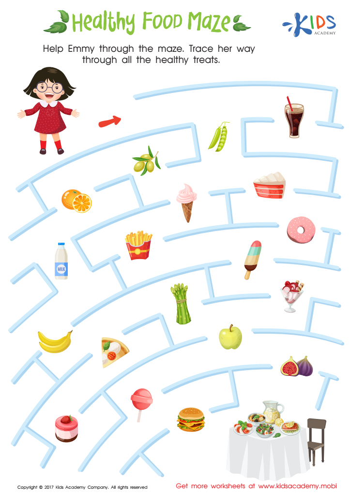 Healthy food maze