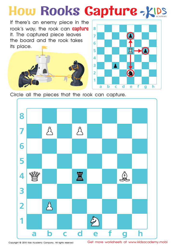 How Rooks Move And Capture - Chess And Fun