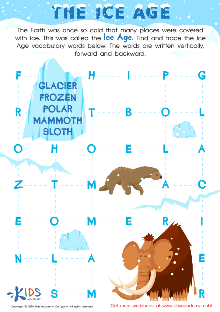The Ice Age Worksheet