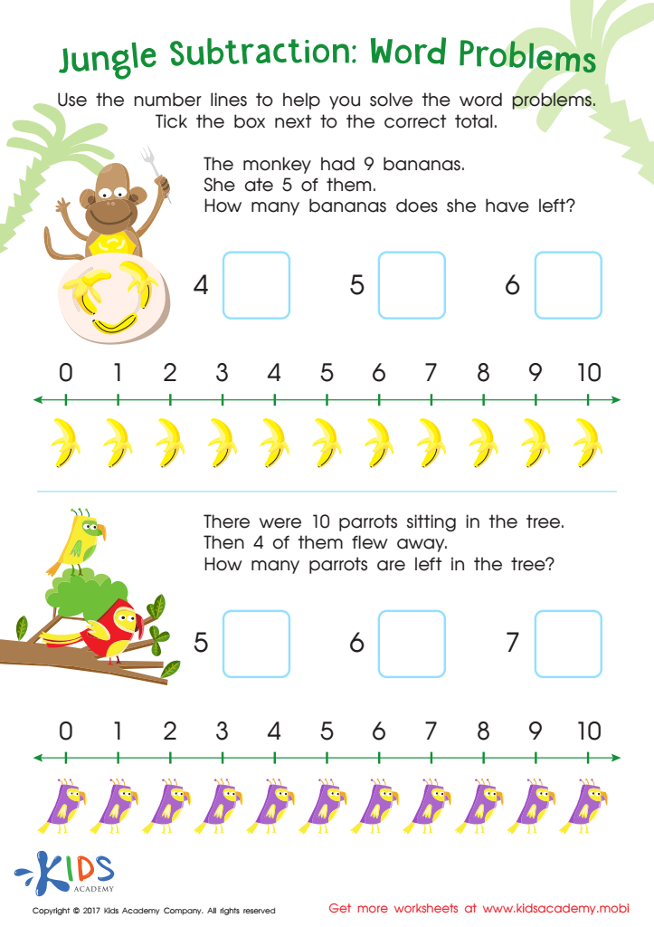 subtraction problem solving year 1