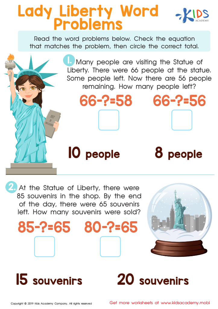 Lady Liberty Worksheet