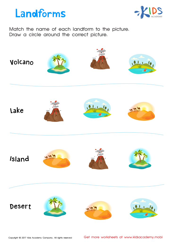 Landform Worksheet