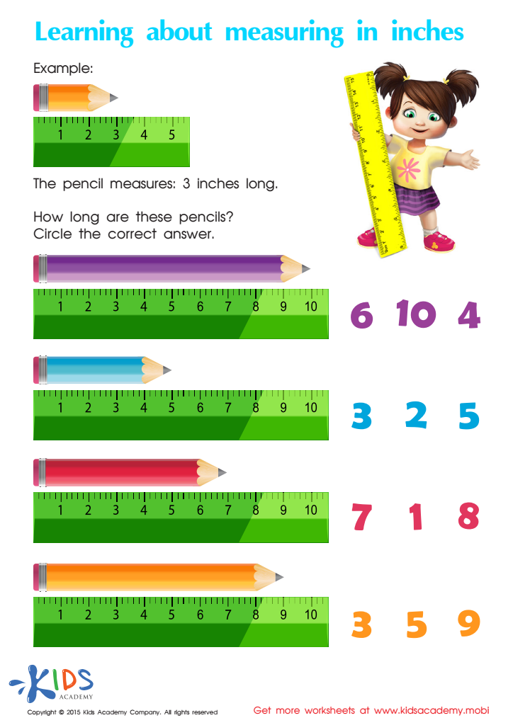 Learning About Measuring In Inches PDF
