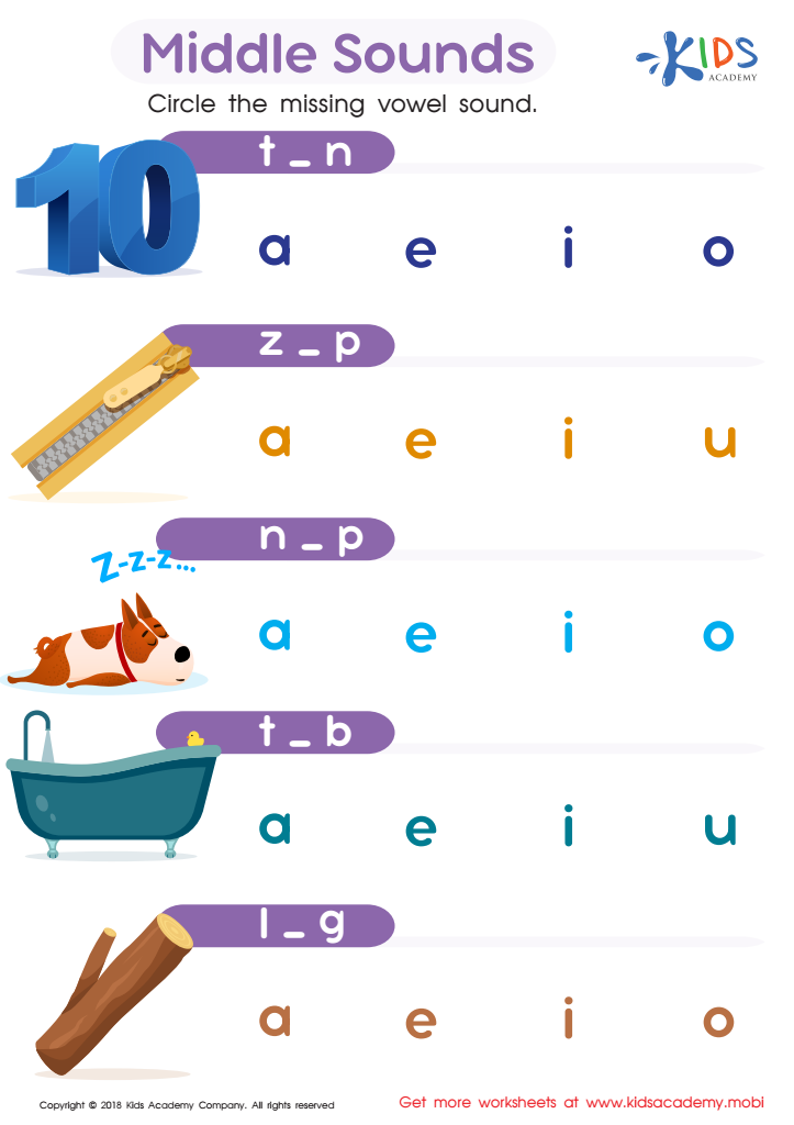 Identifying Vowel Sounds In Medial Middle Position Vowel Sounds The