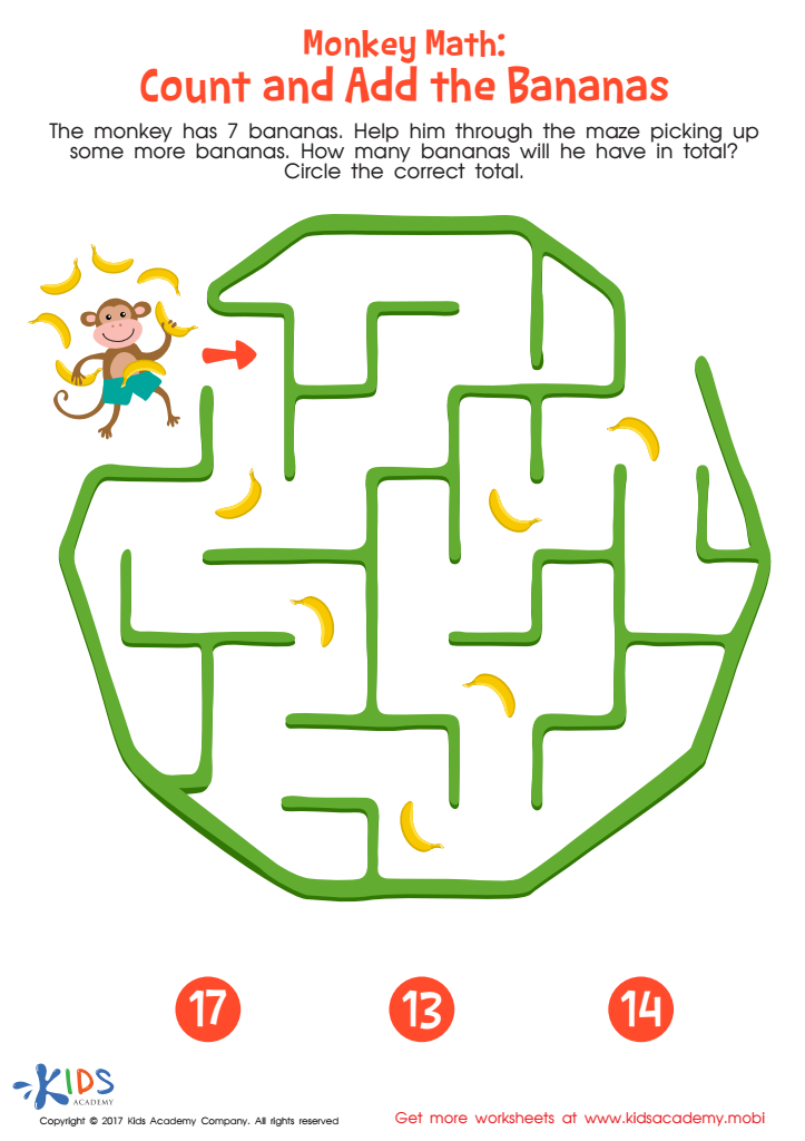 Counting Maze Up to 20 Printable