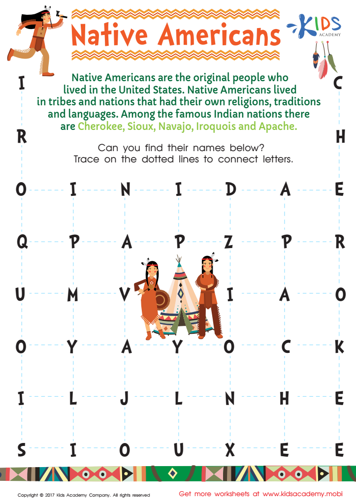 Native American Word Search PDF