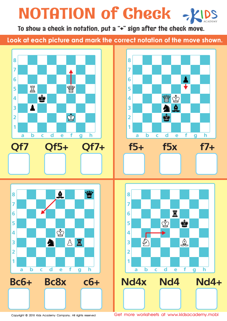 Kid Chess Difficult Mate In 1 (For Solutions, Go To Www - Fill and Sign  Printable Template Online