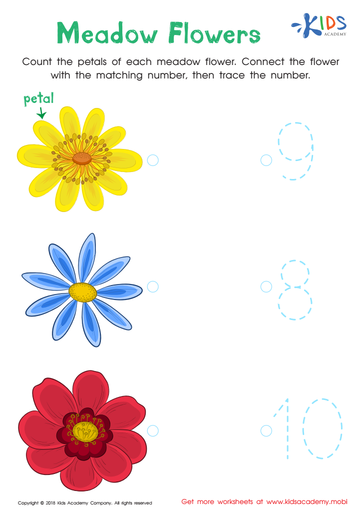 Kindergarten number tracing worksheet pdf