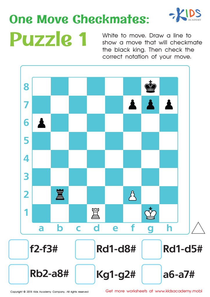 1 Move Checkmate Puzzles 