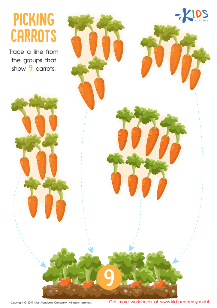 Picking Carrots Worksheet