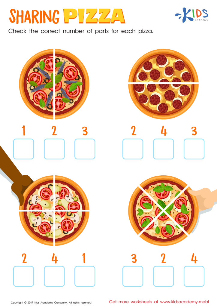 Sharing Pizza Worksheet