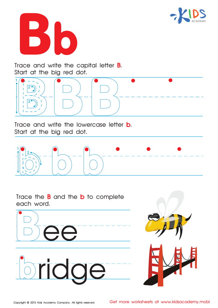 letter b worksheets
