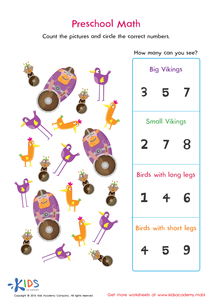 Counting Worksheets Pre Worksheets For Kindergarten