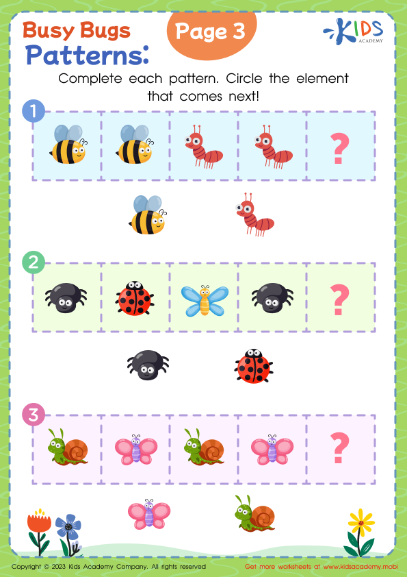 Busy Bugs Patterns: Page 3