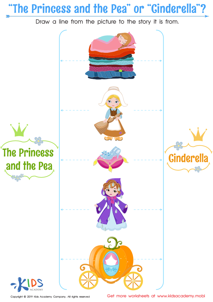 “The Princess and the Pea” or “Cinderella” Worksheet