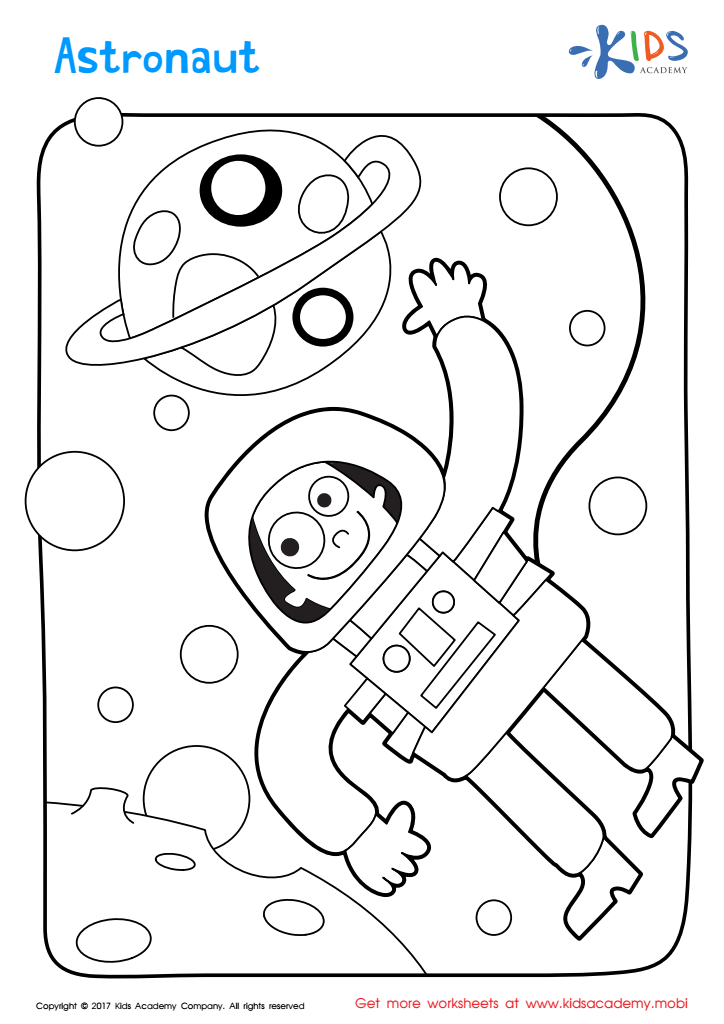 Printable Coloring Page: Astronaut
