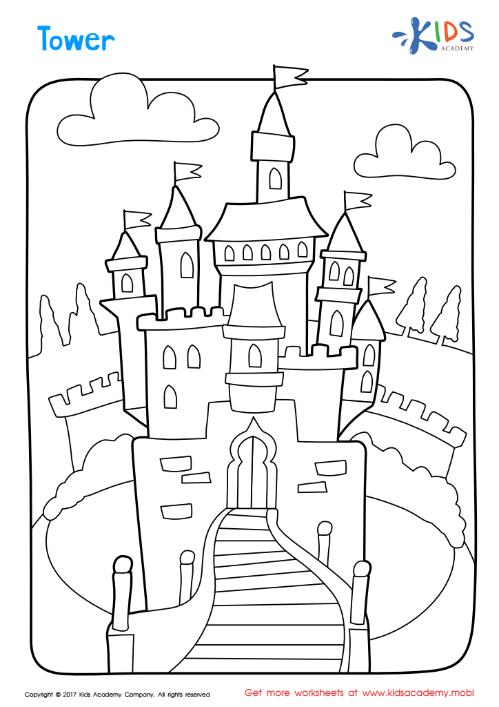 Printable Coloring Page: Tower