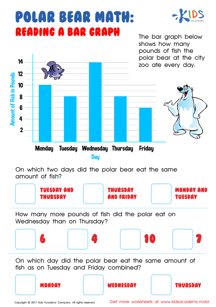 vertical bar graph for kids