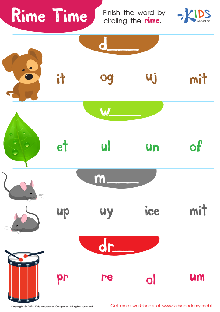 Blend Onset And Rime Worksheets Worksheets For Kindergarten