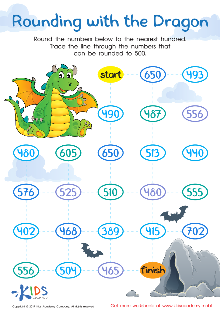 Free Extra Challenge Online Rounding Worksheets For Grade 3