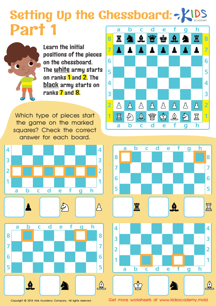 Printable Chess Game Pdf, Chessboard Pdf, Chess Pdf, Smart Games