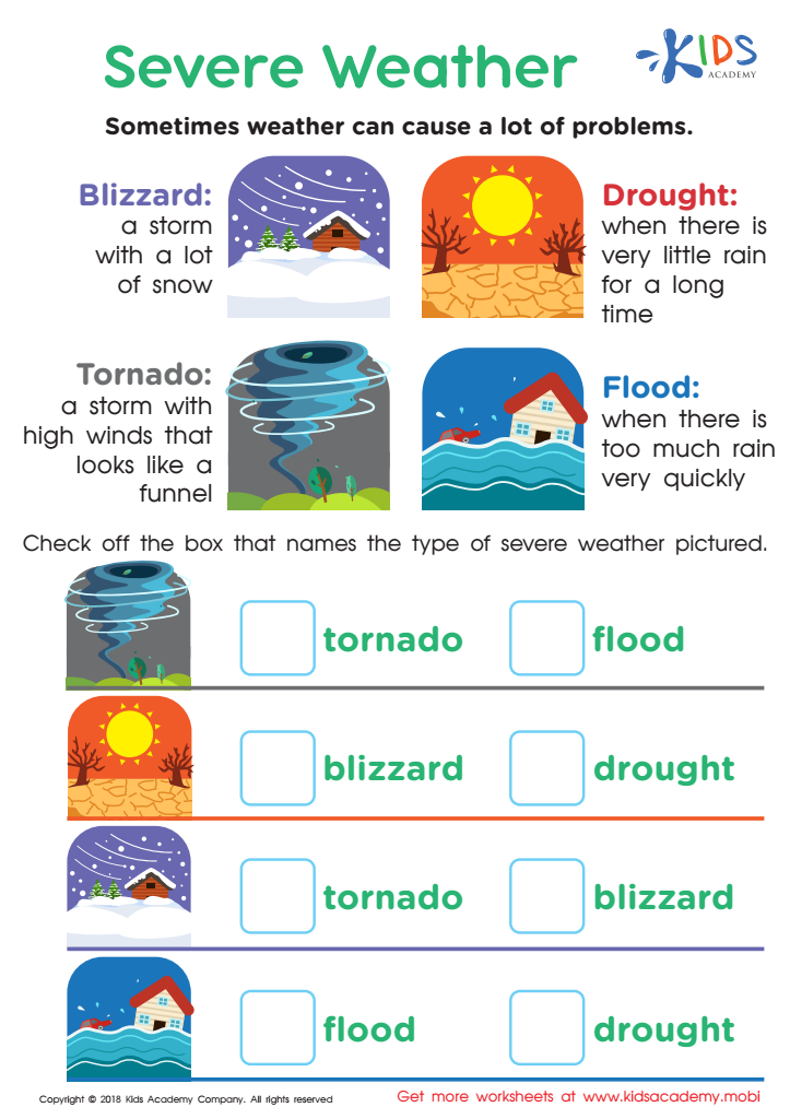 quiz for extreme weather for kids