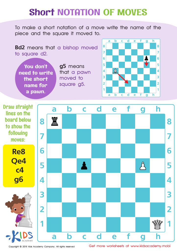 Short Notation of Moves Worksheet