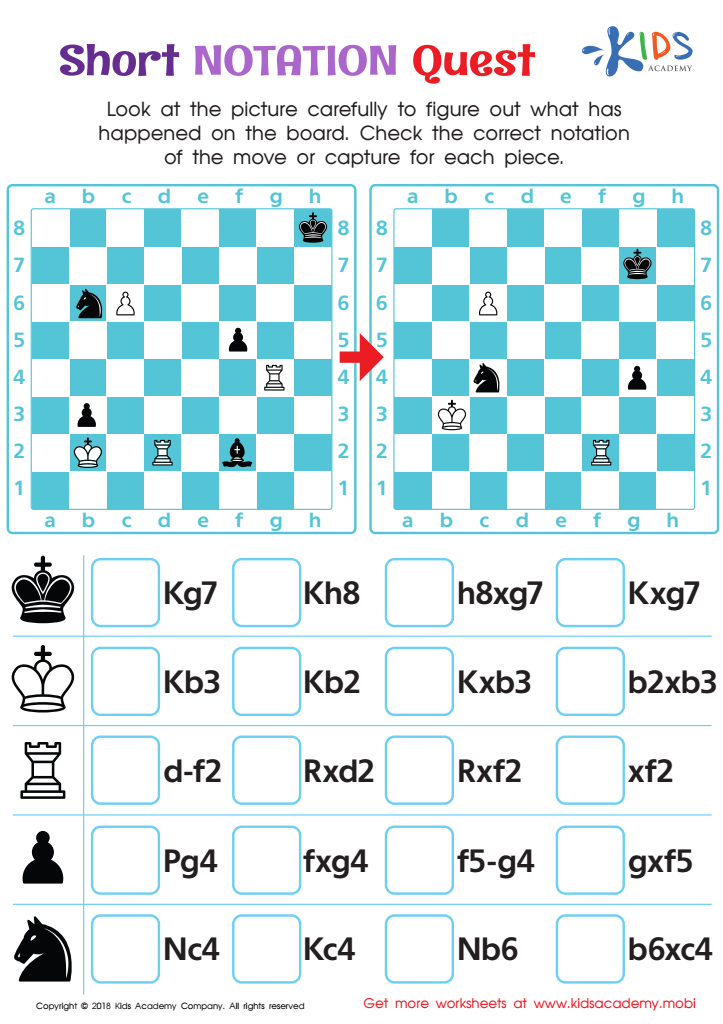 Free Checkmate Problem Worksheets! ♞ Chess Puzzles!